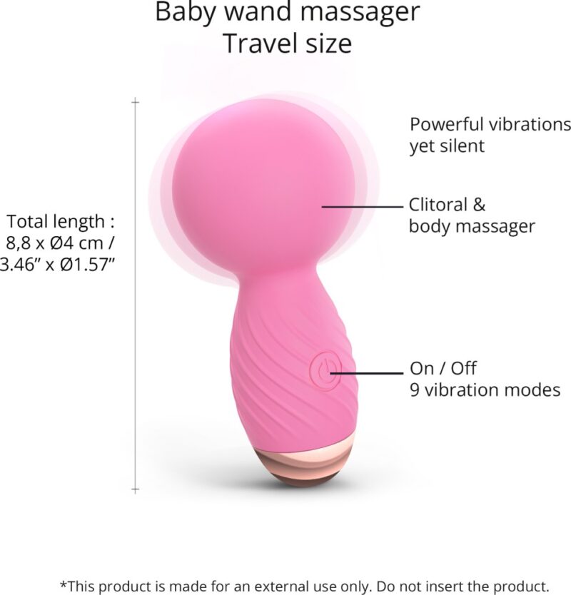 Love To Love Itsy Bitsy – Mini Wand Vibrator Pink Passion